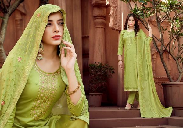 Kalarang Aakarsh Jam Silk Designer Dress Material Collection